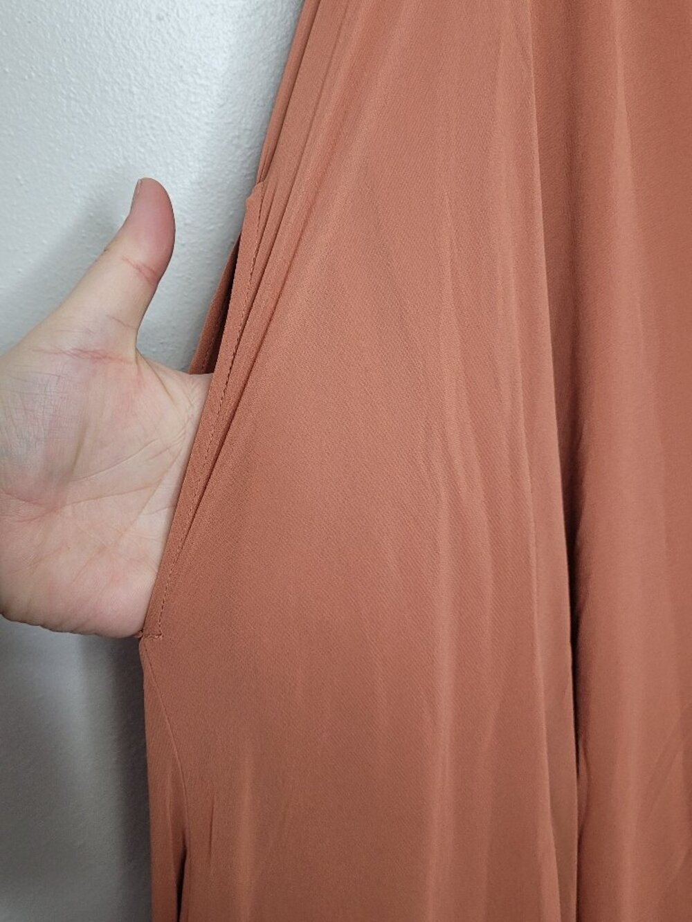 Birdy Grey KAIA DRESS CHIFFON TERRACOTTA bridesmaid long dress size 1x NWT - Picture 5 of 11